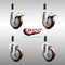 Service Caster 4 Inch 316SS Maroon Poly Swivel 7/8 Inch Stem Caster Lock Brake SCC, 2PK SS316TTLEX20S414-PPUB-MRN-2-S-2-78 - alternate 3